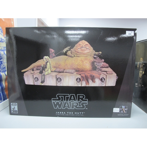 809 - A Gentle Giant Ltd Star Wars Jabba The Hutt Limited Edition Statue, appears unopened, boxed as new.