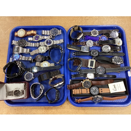 168 - An Assortment of Modern Gent's Wristwatches, to include Limit, Lorus, Daniel Hechter, Crosshatch, Gl... 