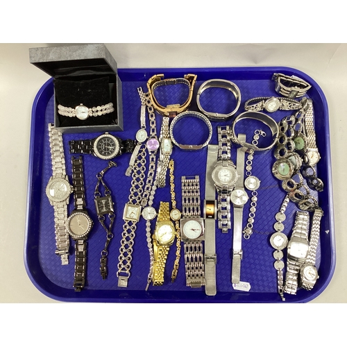 172 - An Assortment of Ladies Wristwatches, to include Seiko Automatic, Citizen, Seksy, Sekonda, etc :- On... 