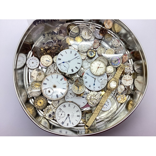 206 - An Assortment of Pocketwatch / Wristwatch Dials / Parts, including Tudor, Waltham pocketwatch dial, ... 