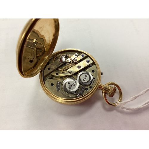 217 - A Highly Decorative Full Hunter Ladies Fob Watch, the unsigned dial with Arabic numerals and seconds... 