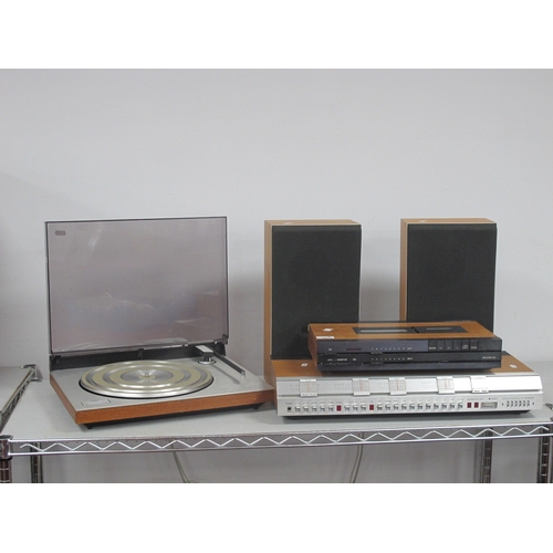 325 - Bang and Olufsen Audio System, comprising Beomaster 4400 receiver, Beogram 1100 turntable (lid requi... 