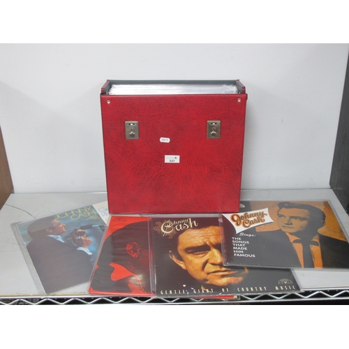 337 - Johnny Cash LP Collection, twenty-three albums to include Songs That Made Him Famous, Gentle Giant O... 