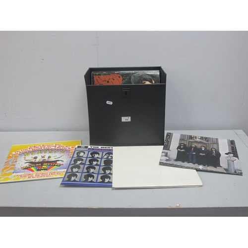 340 - Beatles LP Reissues, ten comprising of Hey Jude (Apple SW385, import), White Album, A Hard Days Nigh... 