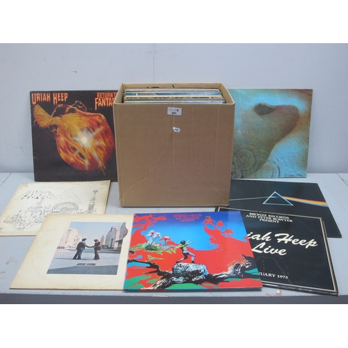 391 - Rock and Metal LP Collection, thirty-five albums comprising of Pink Floyd - Meddle, Dark Side of the... 