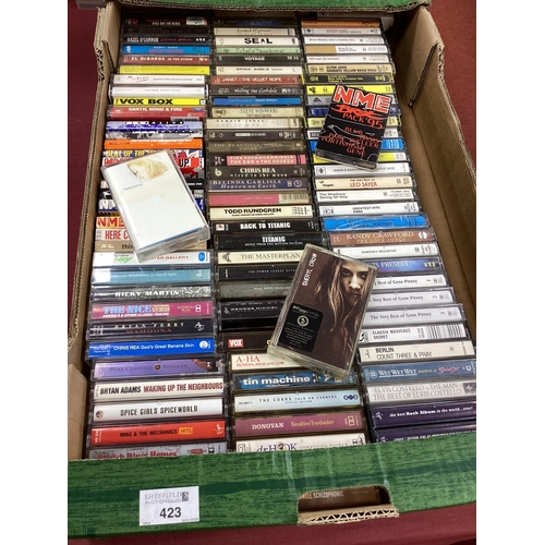 423 - Audio Cassettes, over 100 releases by Mike and The Mechanics, Chris Rea, Bryan Ferry, Madonna, Gary ... 