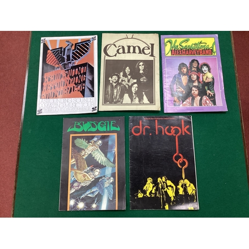 503 - Tour Programmes, five comprising of Hawkwind - Astounding Sounds Amazing Music Tour, Camel, Sensatio... 