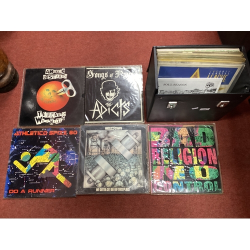 520 - Punk/New Wave LPs, twenty*five albums, comprising of The Adicts - Songs Of Praise (Fallout FALL LP00... 