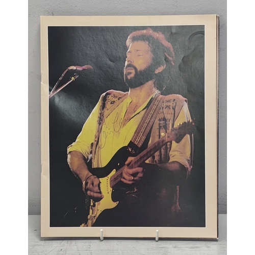 539 - Eric Clapton Signed Programme, (unverified).