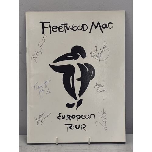 540 - Fleetwood Mac Signed 1987 European Tour Programme, Mick Fleetwood, John McVie, Christine McVie, Stev... 