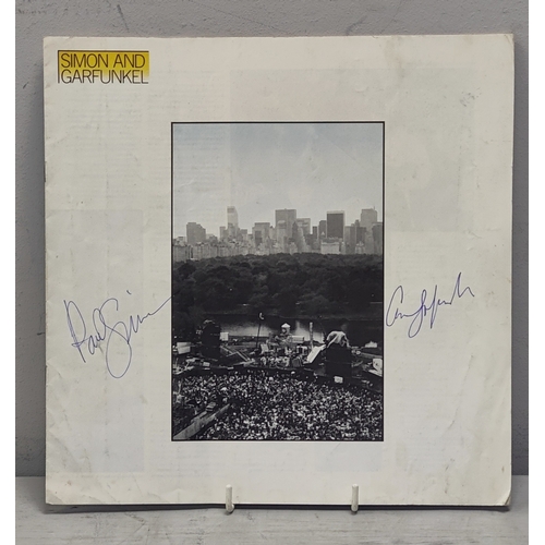 541 - Paul Simon and Art Garfunkel Signed Booklet, from the 'Concert In Central Park' Album, (unverified).