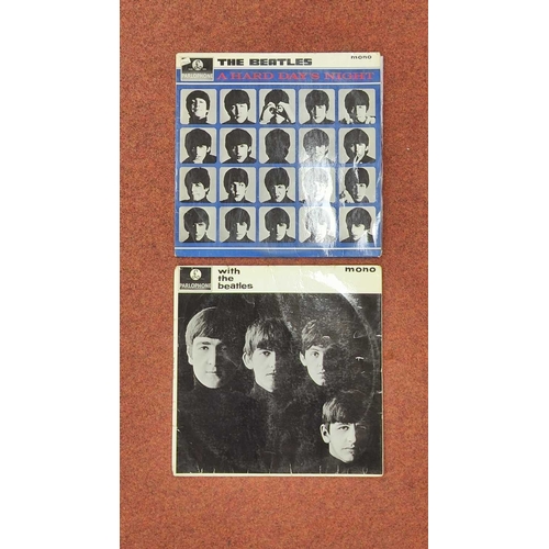 350 - Beatles Interest LPs, two to include With The Beatles (PMC 1206 XEX-447-IN), A Hard Days Night (|PMC... 