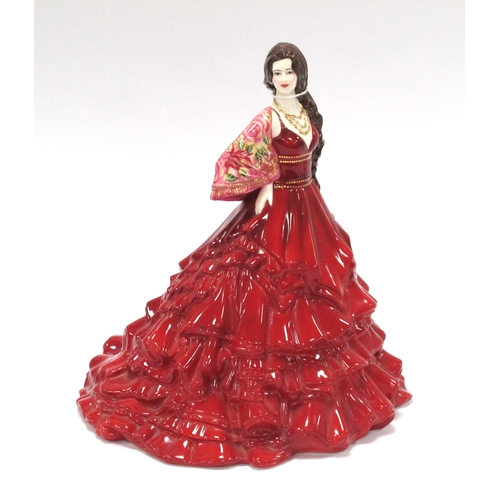 1214 - Royal Doulton Figurine 'Rosita', Limited Edition Number 1522/2950 by Compton & Woodhouse, 25.5cms hi... 