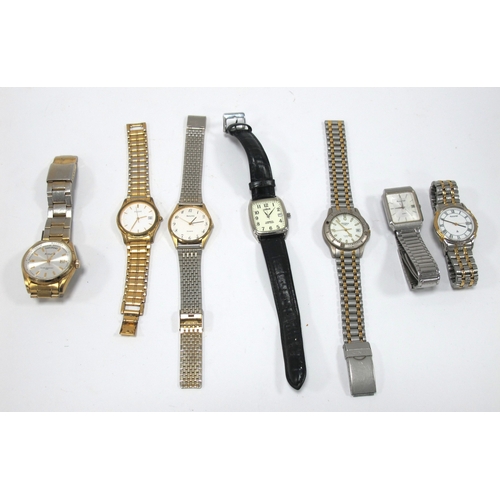 1310 - Seven Watches, to include Accurist, Lorus and Sekonda:- One Box