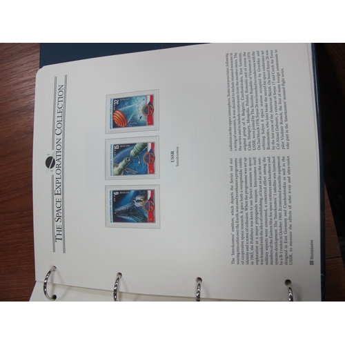 1110 - Stamps; Five deluxe albums conaining covers, PNC's, minisheets relating to space exploration, the Ro... 