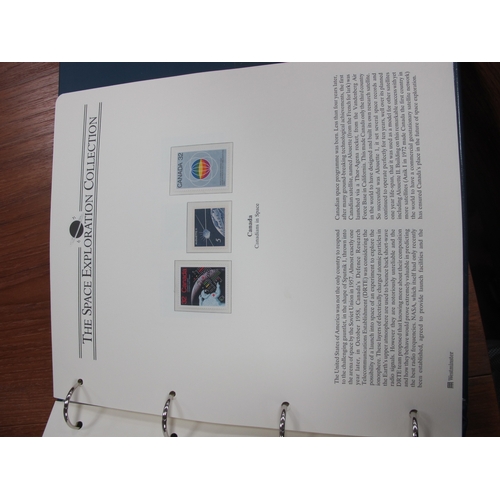 1110 - Stamps; Five deluxe albums conaining covers, PNC's, minisheets relating to space exploration, the Ro... 