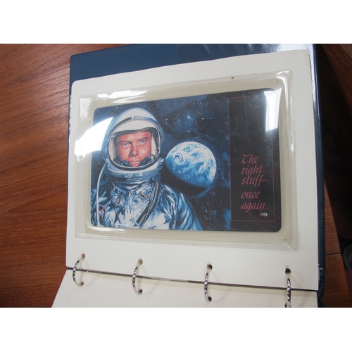 1110 - Stamps; Five deluxe albums conaining covers, PNC's, minisheets relating to space exploration, the Ro... 