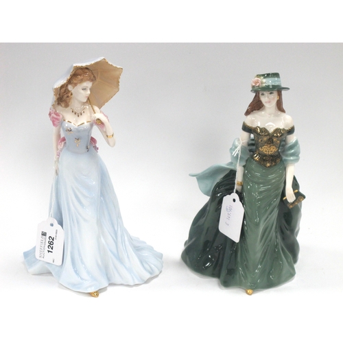 1262 - Royal Worcester Figure 'Sabrina' limited edition of 750' 21.5cms tall 
Coalport 'Jennifer' limited e... 