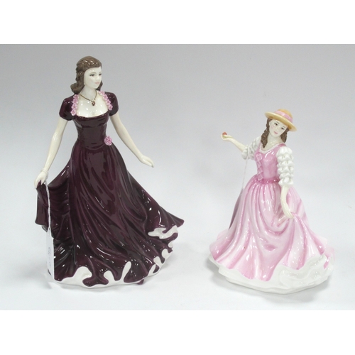 1266 - Coalport Figurine 'Forever True' Number 315/7500, boxed with certificate and Royal Staffordshire Fig... 