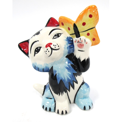 1269 - Lorna Bailey - 'Fly By The Cat' 13cm high.