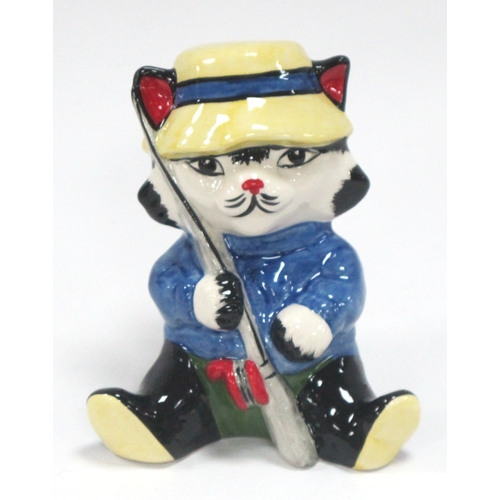 1272 - Lorna Bailey - 'Fisherman The Cat', 11cm high.