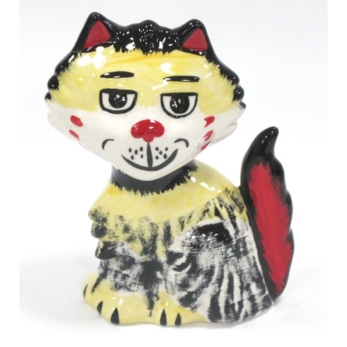 1281 - Lorna Bailey - 'Shaggy The Cat' 13cm high.