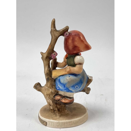 1233 - Hummel Figurines - Boy With Lambs, Chimney Sweep, Bird Figure, Plaque:- One Tray