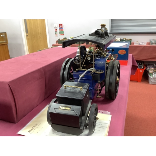 304 - A Markie 1:10th Scale Live Steam Road Locomotive by Fareham Engineering And Steam Co. To a Tony Pear... 