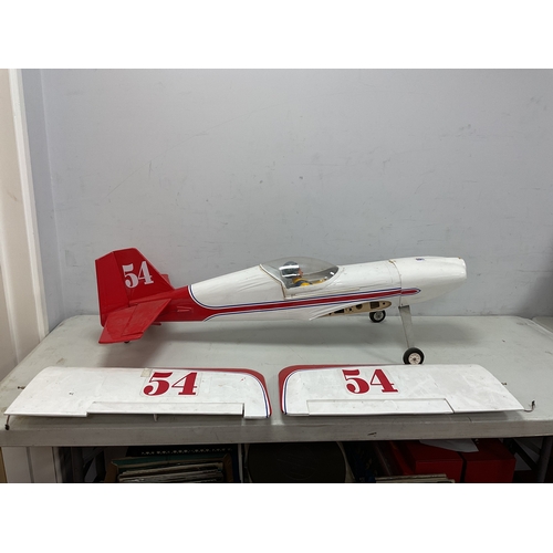 311 - Three Scratch/Kit Built Radio Controlled Model Aircraft to include White/Black Aircraft, Wingspan 15... 