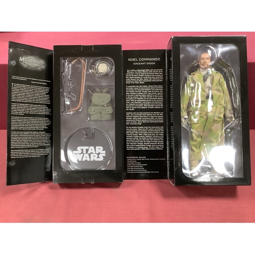 823 - A Sideshow Collectibles 1:6 Scale Militaries of Star Wars Figure - Rebel Commando Sergeant : Endor, ... 