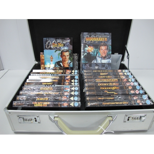 1106 - James Bond Ultimate Edition Forty-Disc DVD Set, in metal 007 carry case.