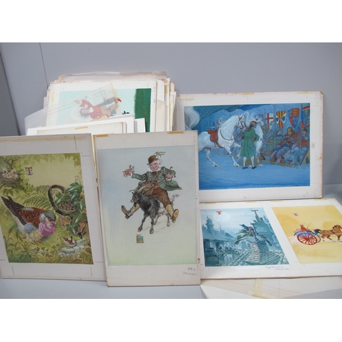 1147 - Eric Kincaid (1931-2023 Children's Book Author) Original Artworks, predominantly in watercolour, to ... 