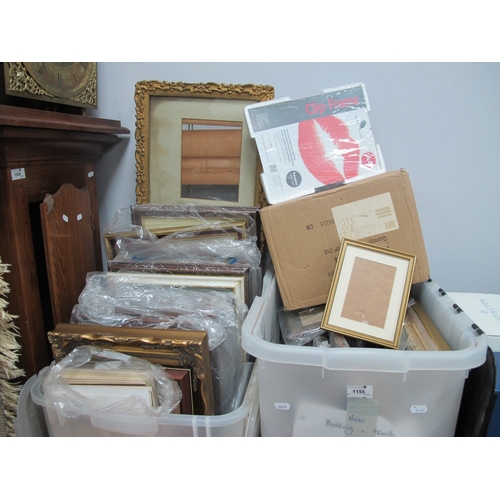 1155 - A Large Collection of Empty Picture Frames including gilt examples:- Three Boxes.