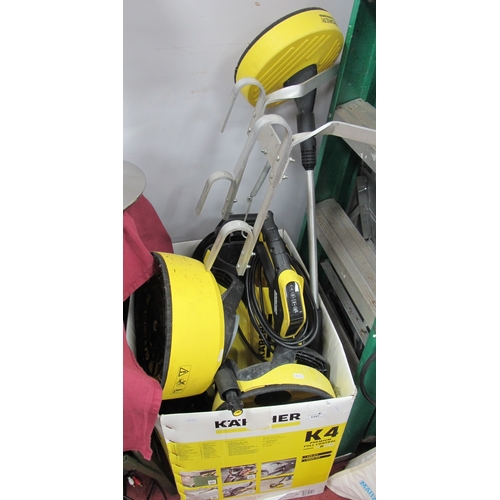 1157 - Karcher High Pressure Washer, with accessories.