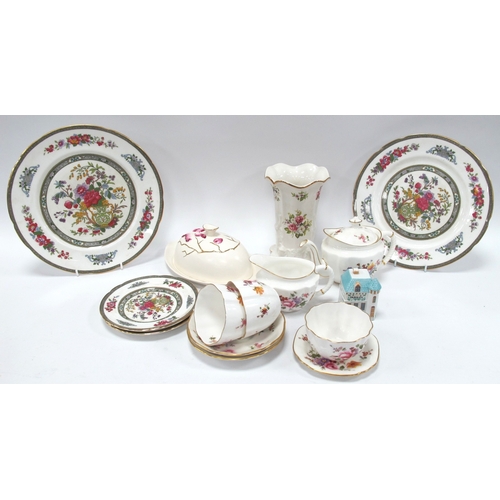 1237 - Royal Crown Derby 'Derby Posies' Tea for Two Set, comprising teapot, milk jug, sugar bowl, two cups ... 