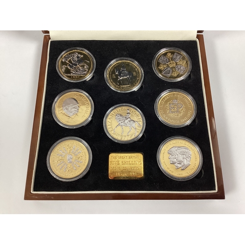 436 - Three GB Commemorative Coin Sets, including an eight coin Crown collection, twelve coin British Bank... 