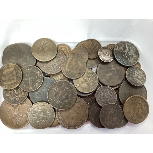 465 - Collection Of XIX Century Coins And Tokens, including an 1832 Nova Scotia One Penny token, 1832 Belg... 