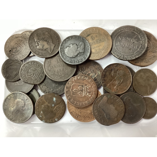 469 - Collection Of XIX And XVIII Century Coins, including 1853, 185 and 1862 Victoria Half Pennies, 1879 ... 