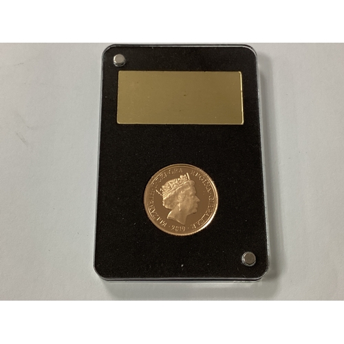 600 - 2019 Gibraltar Gold Half Sovereign.