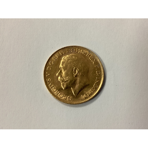 624 - 1922 George V Gold Sovereign, Perth Mint.