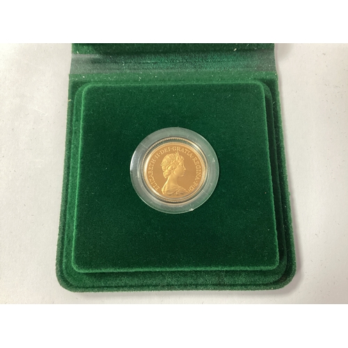 635 - Royal Mint 1980 Gold Proof Sovereign, in original fitted case.