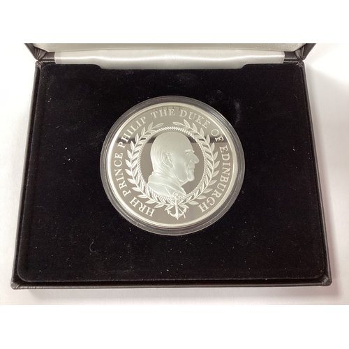 569 - 2021 Duke Of Edinburgh Sterling Silver Proof 5oz Coin, in a fitted case.