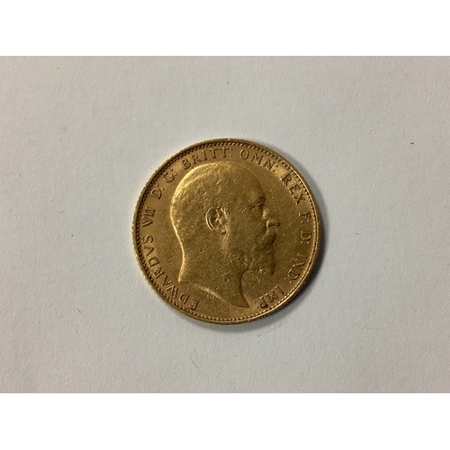 621 - 1904 Edward VII Gold Sovereign.