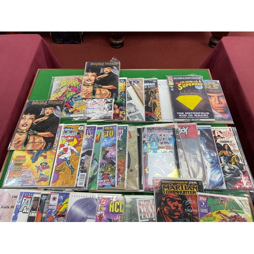 394 - Approximately Forty Modern Comics by DC, Marvel, Dark Horse, Image and other. Mostly bearing signatu... 