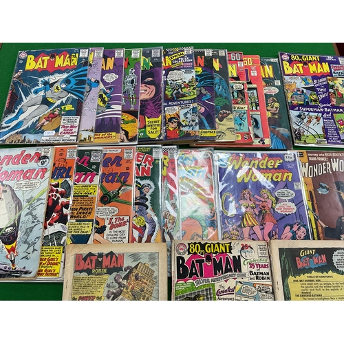 395 - Twenty Four Batman / Wonder Woman Comics by DC. To include Batman #164, #170, #172, #185, #209, #260... 