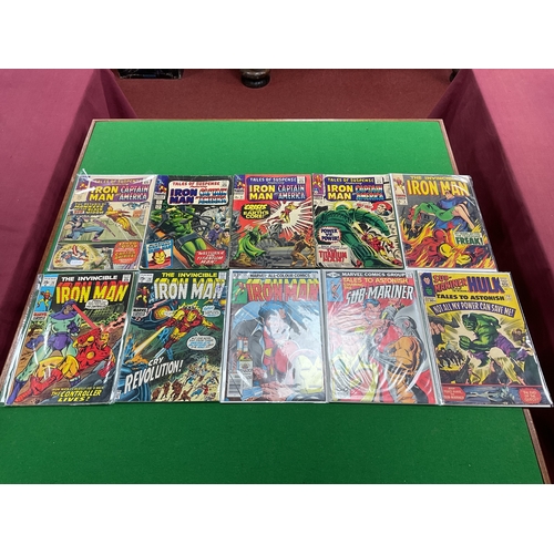 396 - Ten Marvel Comics comprising of Tales of Suspense featuring Iron Man And Captain America #64, #81, #... 