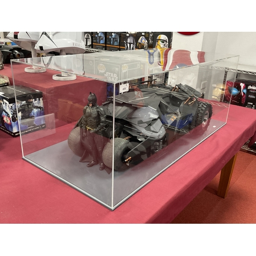 405 - A Hot Toys Movie Masterpiece 1/6th Scale Plastic Model Batman The Dark Knight Batmobile MMS #69. Sma... 