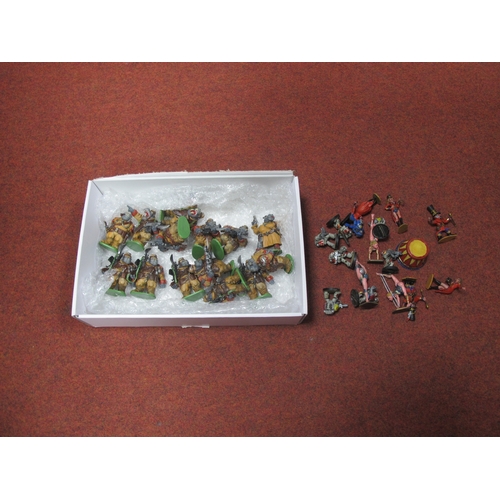 327 - A Quantity of Mainly Plastic, White Metal Model Painted Fantasy Wargaming Figures and Vehicles. To i... 