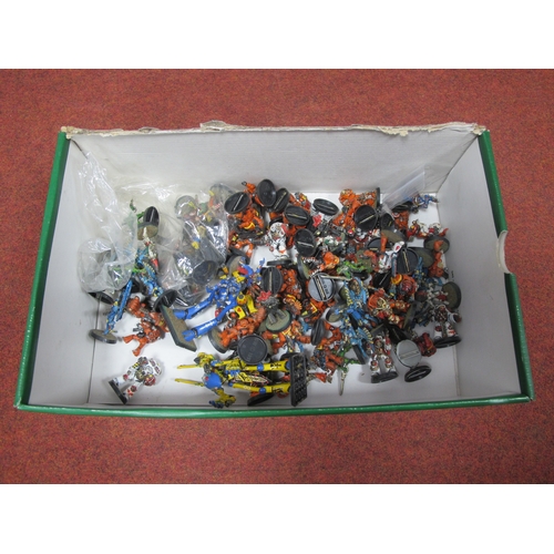 327 - A Quantity of Mainly Plastic, White Metal Model Painted Fantasy Wargaming Figures and Vehicles. To i... 