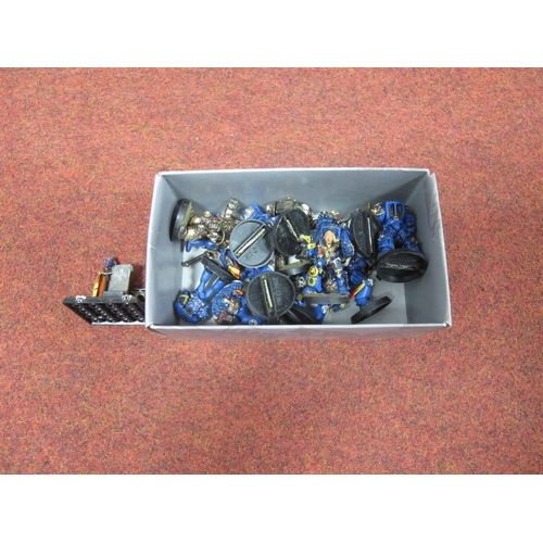 327 - A Quantity of Mainly Plastic, White Metal Model Painted Fantasy Wargaming Figures and Vehicles. To i... 